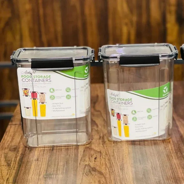 Premium Airtight Storage Jar – Multi-Size Food Storage Container | Leakproof Kitchen Organizer