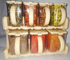 7-Partition Spice Container Rack with Removable Jars & Spoons – Kitchen Organizer Set