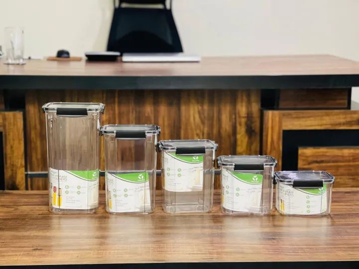 Premium Airtight Storage Jar – Multi-Size Food Storage Container | Leakproof Kitchen Organizer