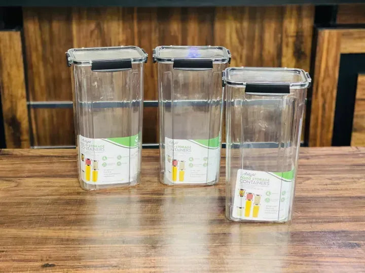 Premium Airtight Storage Jar – Multi-Size Food Storage Container | Leakproof Kitchen Organizer