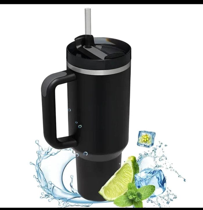 Premium 1.8L Stainless Steel Insulated Tumbler with Spout Lid & Straw – Large Capacity Thermal Water Bottle