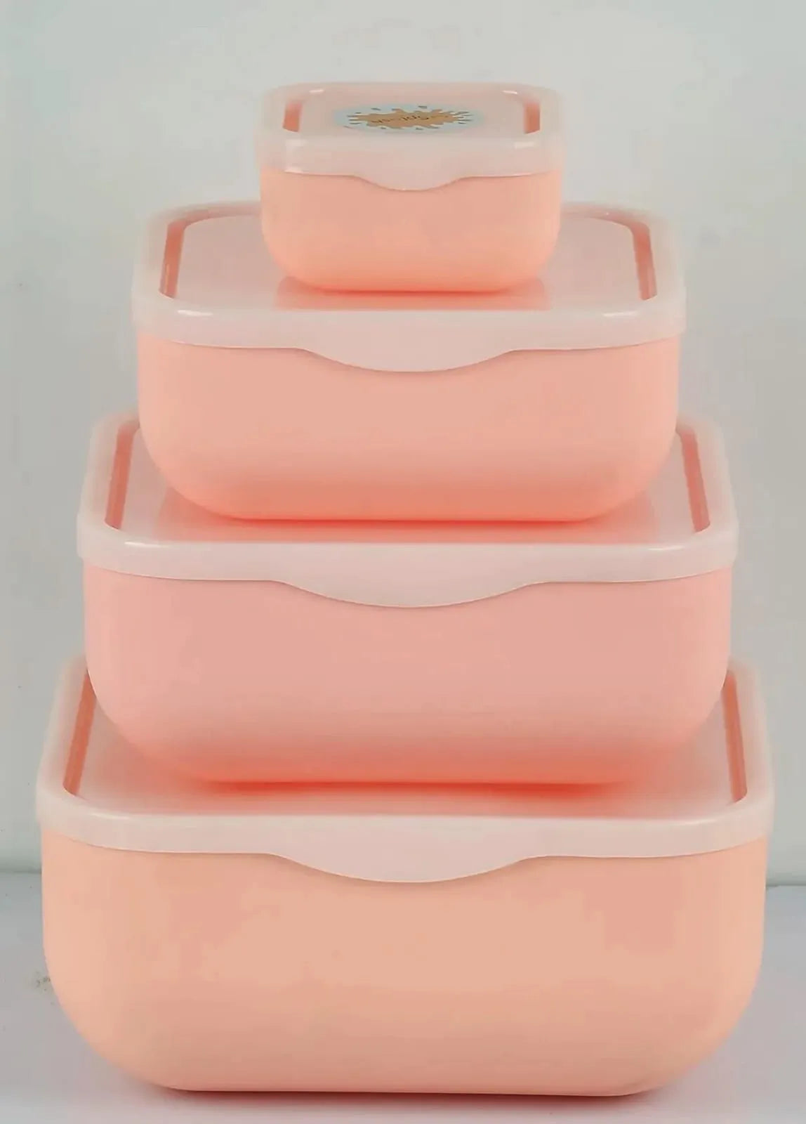 4-in-1 Square Bowl Set with Lid – Airtight Kitchen Storage Containers