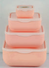 4-in-1 Square Bowl Set with Lid – Airtight Kitchen Storage Containers