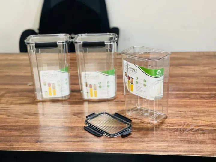 Premium Airtight Storage Jar – Multi-Size Food Storage Container | Leakproof Kitchen Organizer