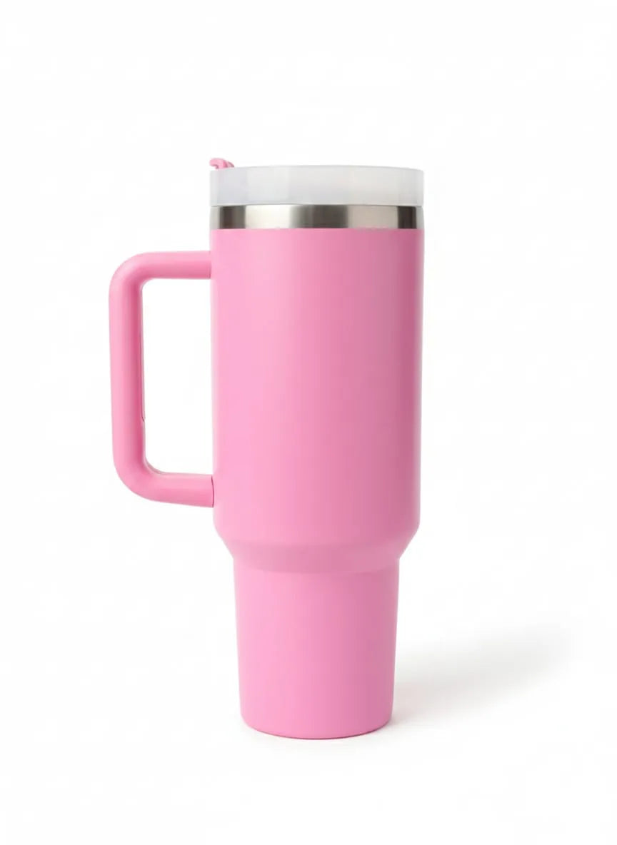 Premium 1.8L Stainless Steel Insulated Tumbler with Spout Lid & Straw – Large Capacity Thermal Water Bottle