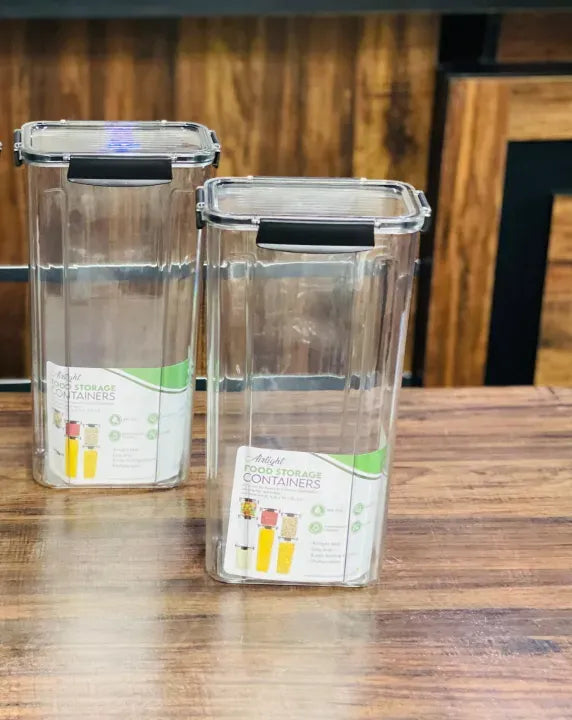 Premium Airtight Storage Jar – Multi-Size Food Storage Container | Leakproof Kitchen Organizer